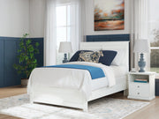 Bostwick Shoals Full Panel Bed with Dresser and Nightstand in White from Ashley - DMV Furniture