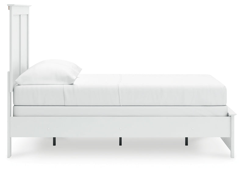Bostwick Shoals Full Panel Bed with Dresser and Nightstand in White from Ashley - DMV Furniture