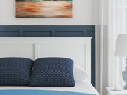 Bostwick Shoals Queen Panel Bed, Dresser, Mirror and Chest in White - PKG021575