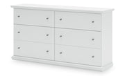 Bostwick Shoals Twin Panel Bed and Dresser in White - PKG021561