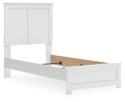 Bostwick Shoals Twin Panel Bed, Dresser, Mirror, Chest and 2 Nightstands in White - PKG021557