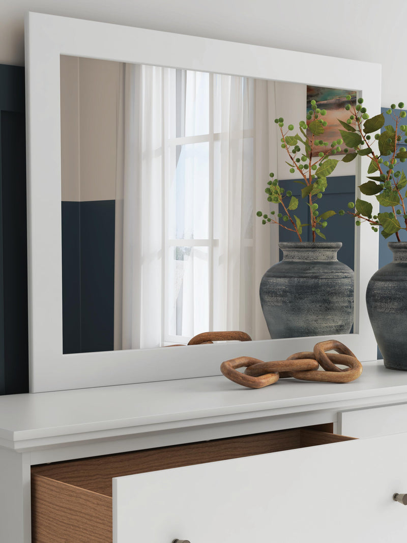 Bostwick Shoals White Bedroom Mirror - B139-35