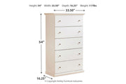Bostwick Shoals White Chest of Drawers - DMV FurnitureChest