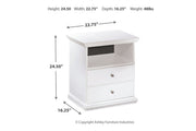 Bostwick Shoals White Nightstand - DMV FurnitureNightstand