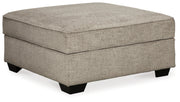 Bovarian 2-Piece Sectional with Ottoman in Stone - PKG001481