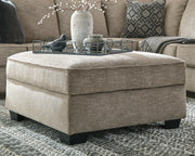 Bovarian 2-Piece Sectional with Ottoman in Stone - PKG001481