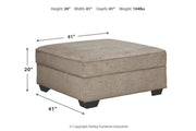 Bovarian Stone Ottoman - DMV FurnitureOttoman