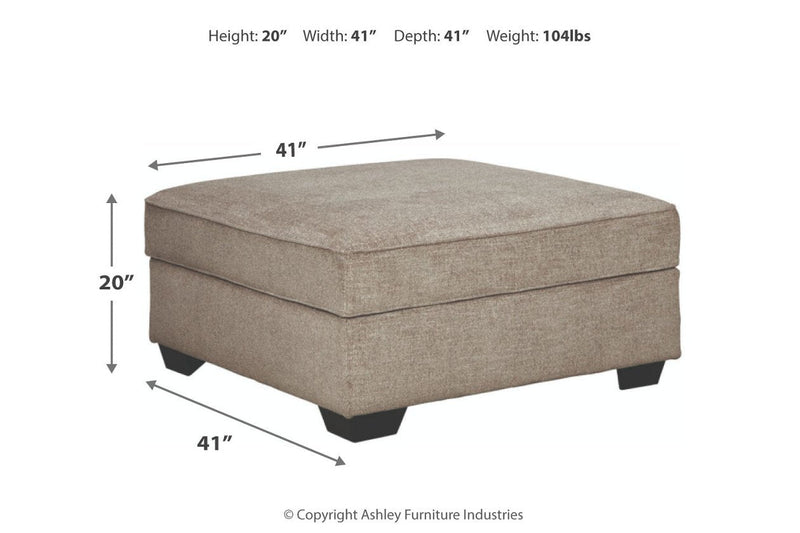 Bovarian Stone Ottoman - DMV FurnitureOttoman