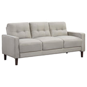 Bowen 2-piece Upholstered Track Arm Tufted Sofa Set Beige - 506785-S2