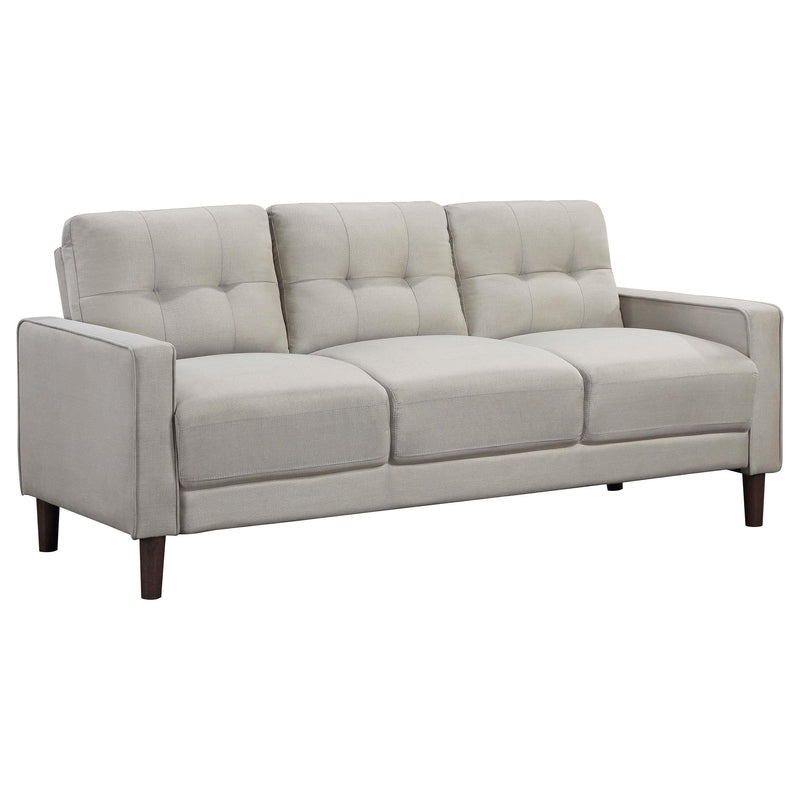 Bowen 2-piece Upholstered Track Arm Tufted Sofa Set Beige - 506785-S2