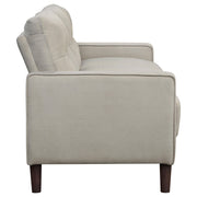 Bowen 2-piece Upholstered Track Arm Tufted Sofa Set Beige - 506785-S2
