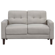 Bowen 2-piece Upholstered Track Arm Tufted Sofa Set Beige - 506785-S2