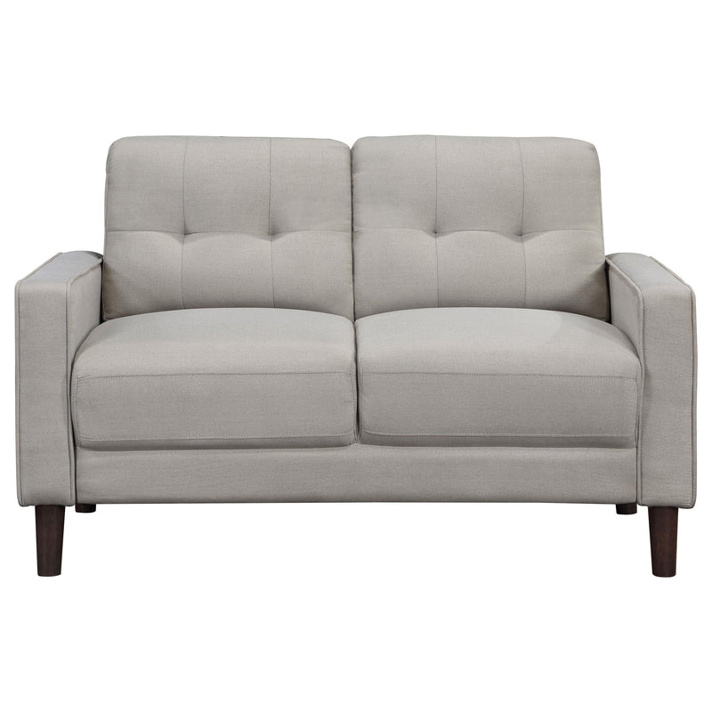 Bowen 2-piece Upholstered Track Arm Tufted Sofa Set Beige - 506785-S2
