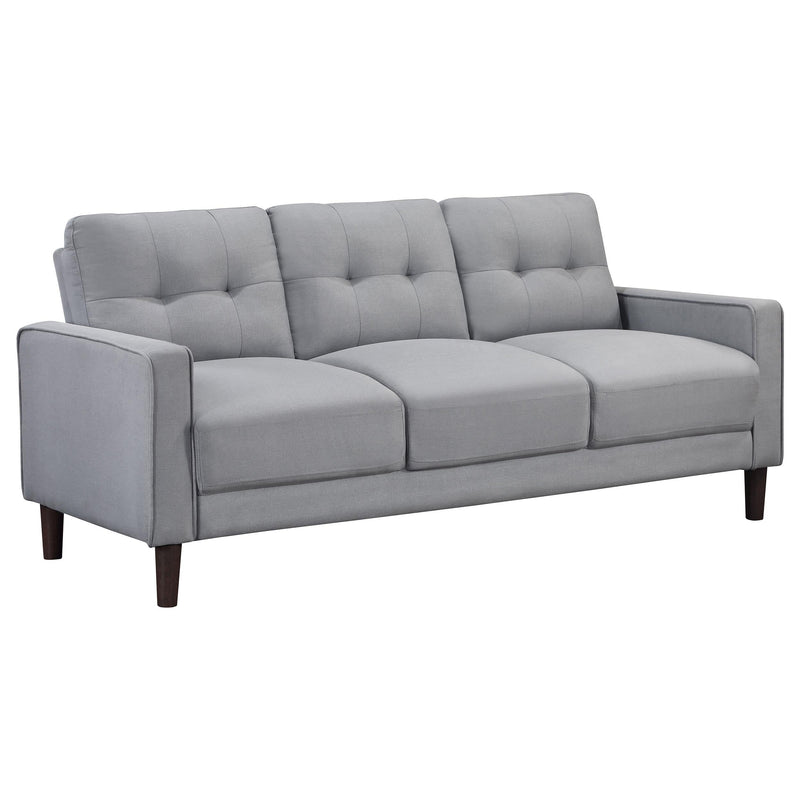 Bowen 3-piece Upholstered Track Arm Tufted Sofa Set Grey - 506781-S3