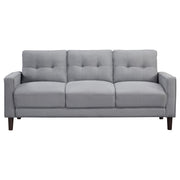 Bowen 3-piece Upholstered Track Arm Tufted Sofa Set Grey - 506781-S3