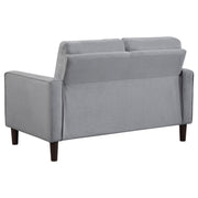 Bowen 3-piece Upholstered Track Arm Tufted Sofa Set Grey - 506781-S3
