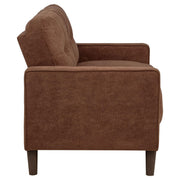 Bowen II 2-piece Fabric Upholstered Track Arm Sofa Set Rust - 509971-S2