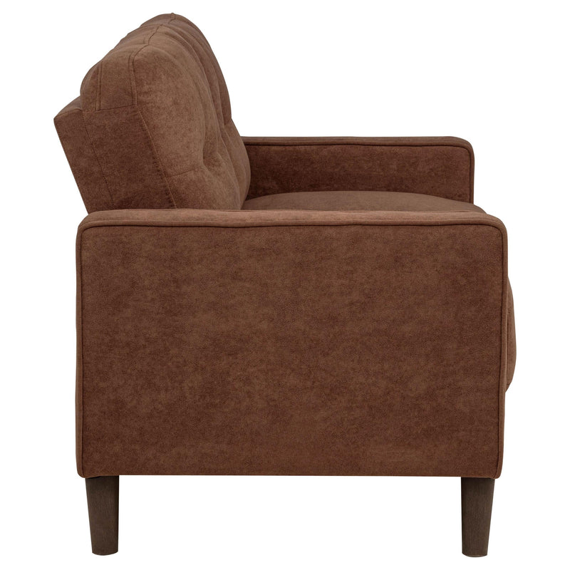 Bowen II 2-piece Fabric Upholstered Track Arm Sofa Set Rust - 509971-S2