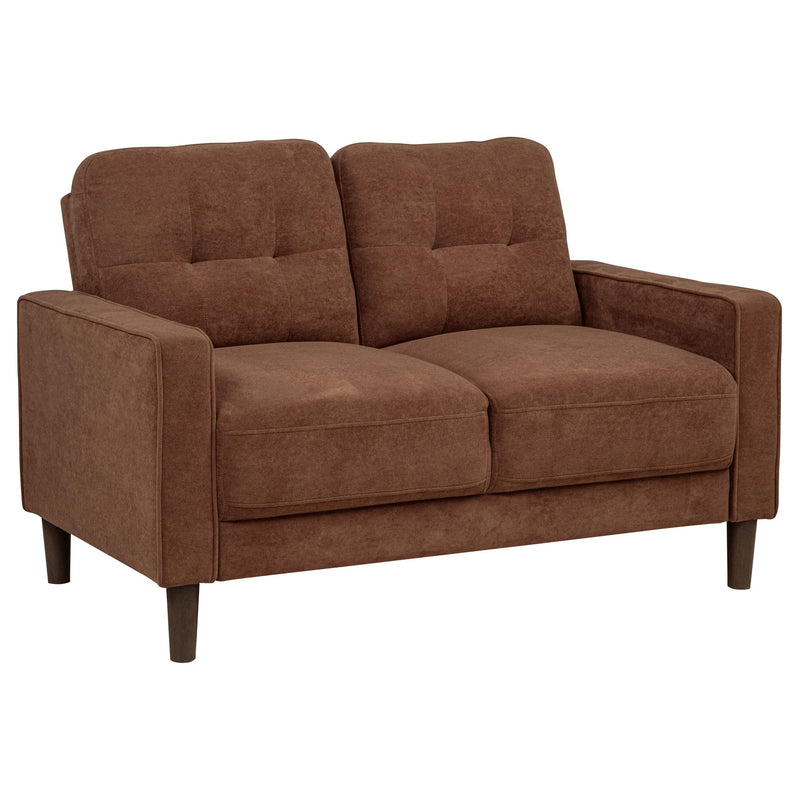 Bowen II 2-piece Fabric Upholstered Track Arm Sofa Set Rust - 509971-S2