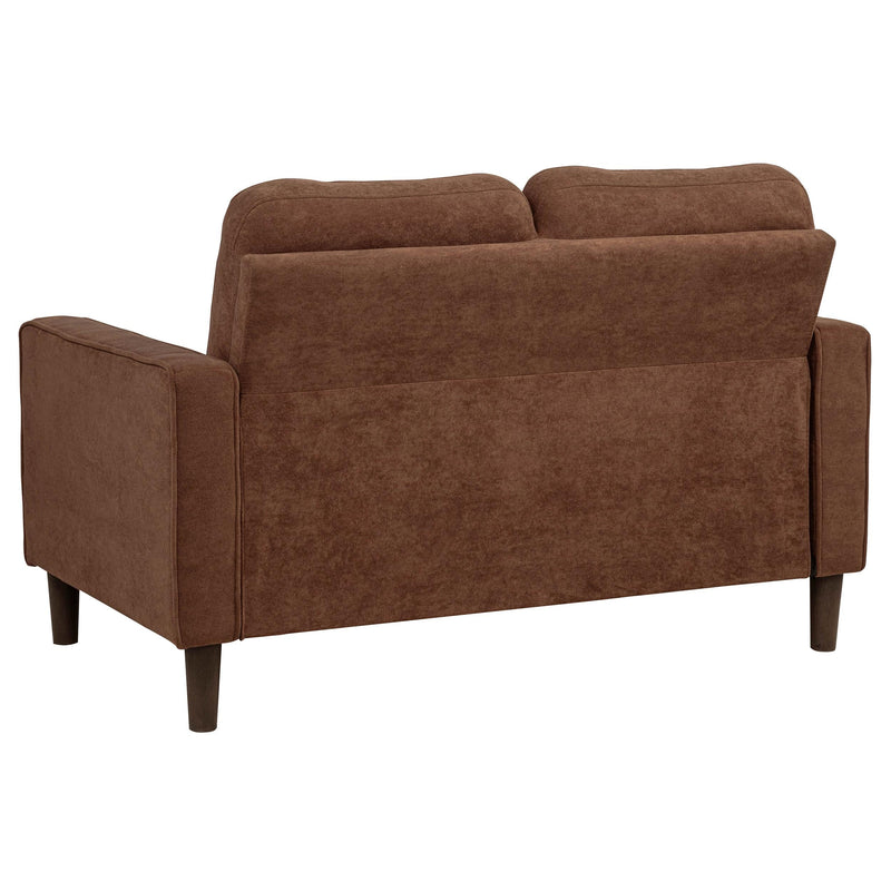 Bowen II 2-piece Fabric Upholstered Track Arm Sofa Set Rust - 509971-S2