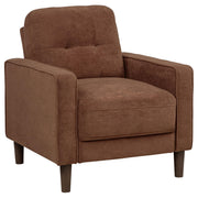 Bowen II Fabric Upholstered Track Arm Accent Chair Rust - 509973