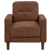 Bowen II Fabric Upholstered Track Arm Accent Chair Rust - 509973