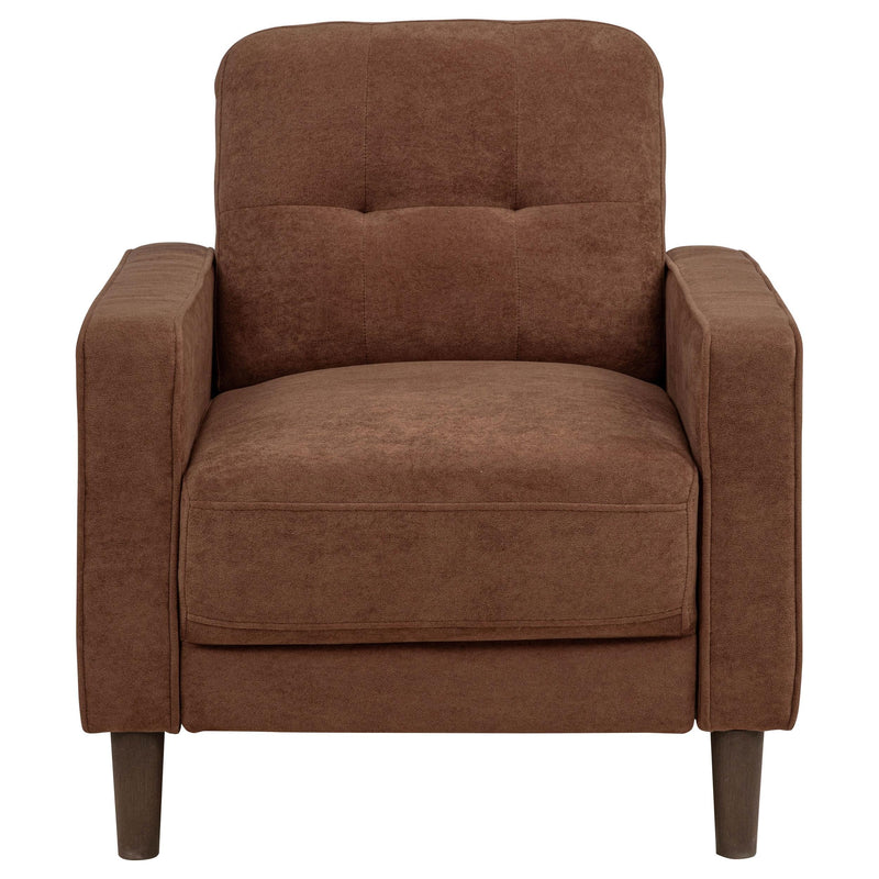 Bowen II Fabric Upholstered Track Arm Accent Chair Rust - 509973