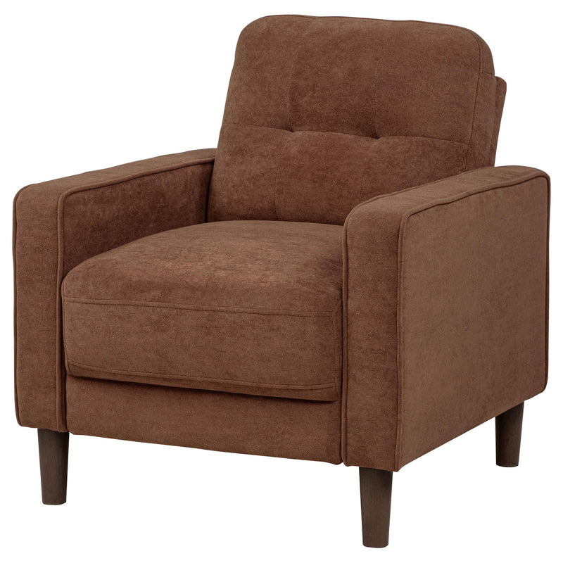 Bowen II Fabric Upholstered Track Arm Accent Chair Rust - 509973