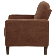 Bowen II Fabric Upholstered Track Arm Accent Chair Rust - 509973