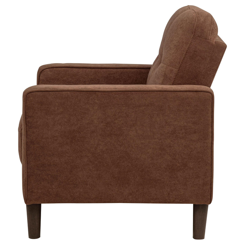 Bowen II Fabric Upholstered Track Arm Accent Chair Rust - 509973