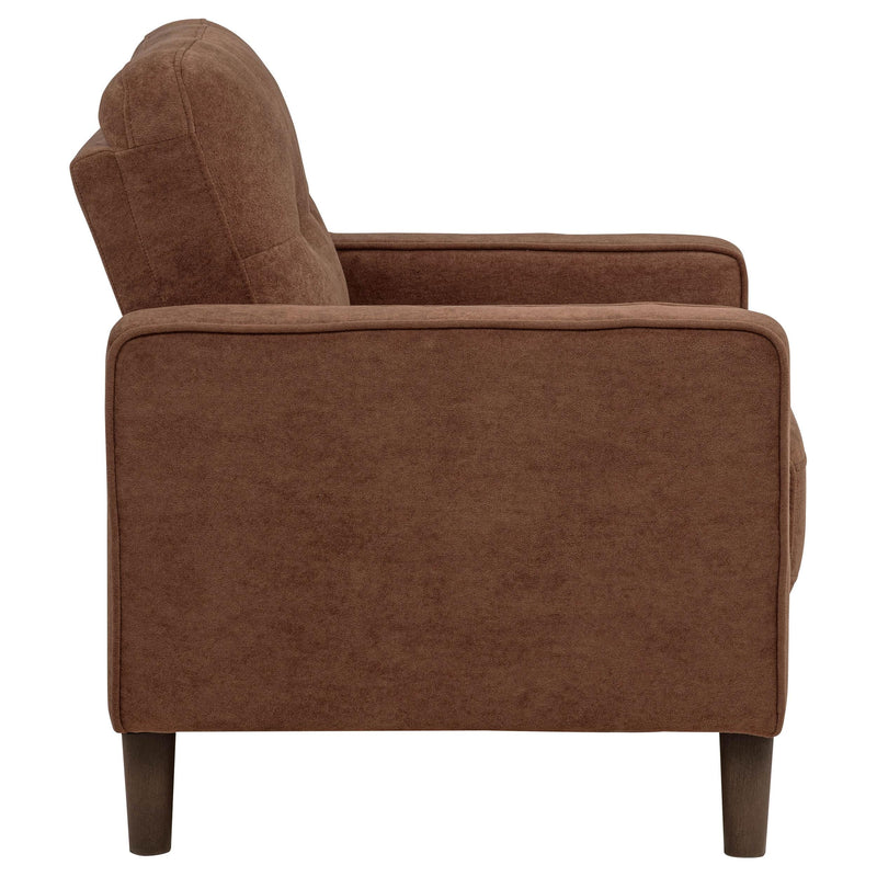 Bowen II Fabric Upholstered Track Arm Accent Chair Rust - 509973