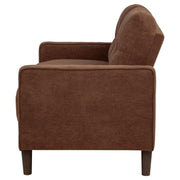 Bowen II Fabric Upholstered Track Arm Loveseat Rust - 509972
