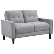 Bowen Upholstered Track Arm Tufted Loveseat Grey - 506782