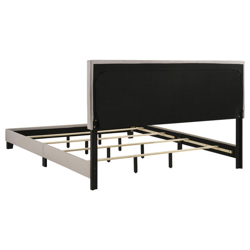 Boyd Upholstered California King Panel Bed Ivory - 350051KW