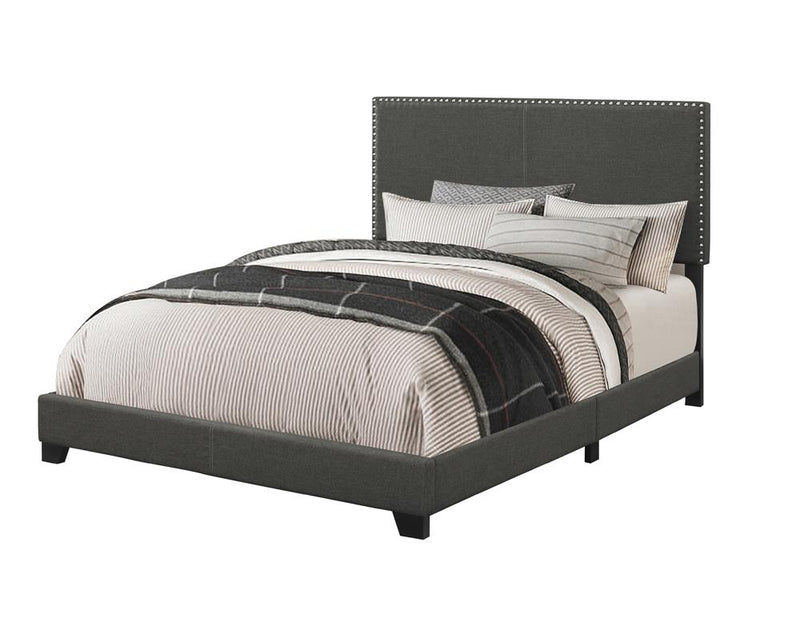 Boyd Upholstered Queen Panel Bed Charcoal - 350061Q