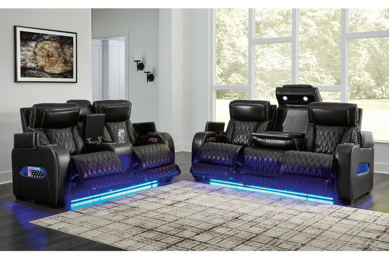 Boyington Black Power Reclining Living Room Set - DMV FurniturePower Reclining Living Room Set
