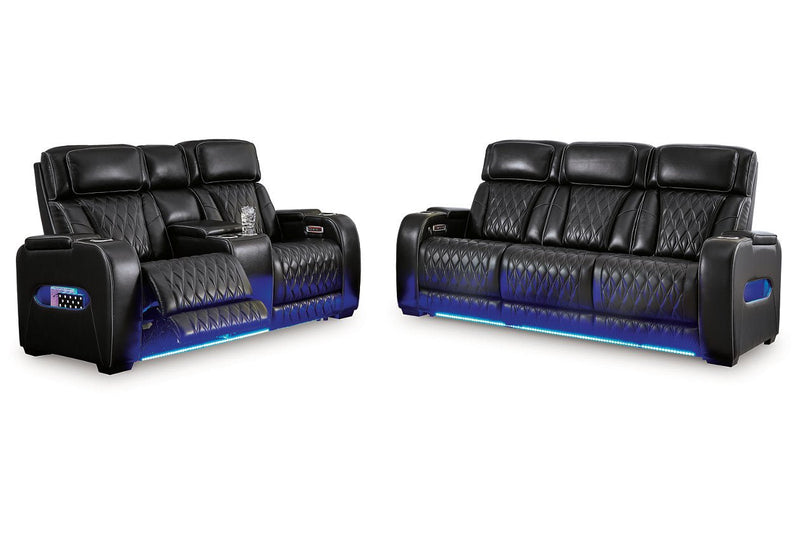 Boyington Black Power Reclining Living Room Set - DMV FurniturePower Reclining Living Room Set