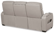 Boyington Gray Power Reclining Sofa - DMV FurniturePower Reclining Sofa