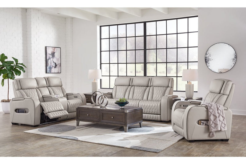 Boyington Power Reclining Sofa, Loveseat and Recliner - DMV FurniturePreSet