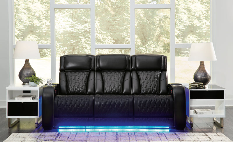 Boyington Sofa, Loveseat Recliner in Black - DMV FurniturePower Reclining Living Room Set
