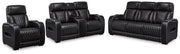 Boyington Sofa, Loveseat Recliner in Black - DMV FurniturePower Reclining Living Room Set
