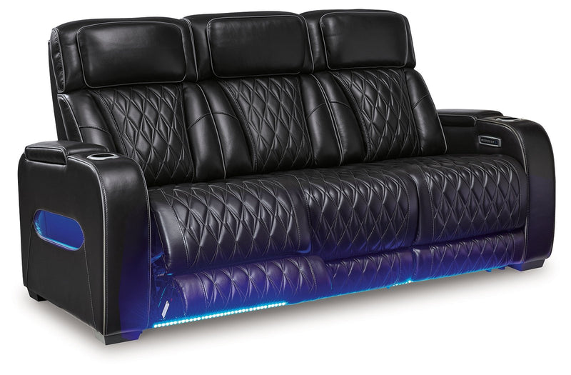Boyington Sofa, Loveseat Recliner in Black - DMV FurniturePower Reclining Living Room Set