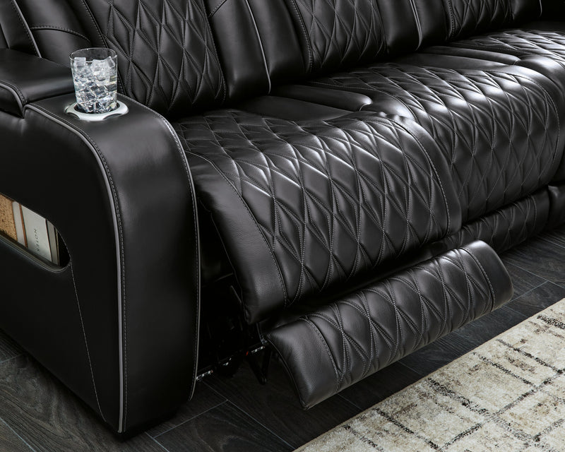 Boyington Sofa, Loveseat Recliner in Black - DMV FurniturePower Reclining Living Room Set