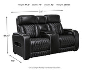 Boyington Sofa, Loveseat Recliner in Black - DMV FurniturePower Reclining Living Room Set