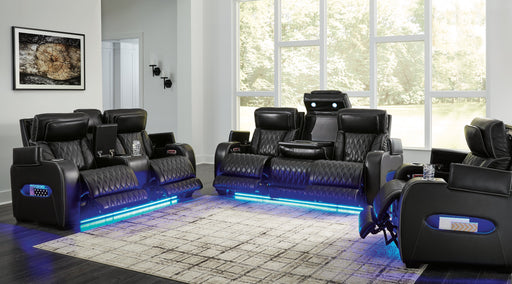 Boyington Sofa, Loveseat Recliner in Black - DMV FurniturePower Reclining Living Room Set