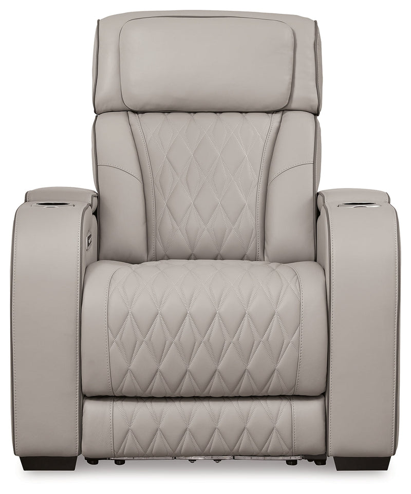 Boyington Sofa, Loveseat Recliner in Gray - DMV FurniturePower Reclining Living Room Set
