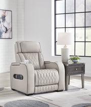 Boyington Sofa, Loveseat Recliner in Gray - DMV FurniturePower Reclining Living Room Set