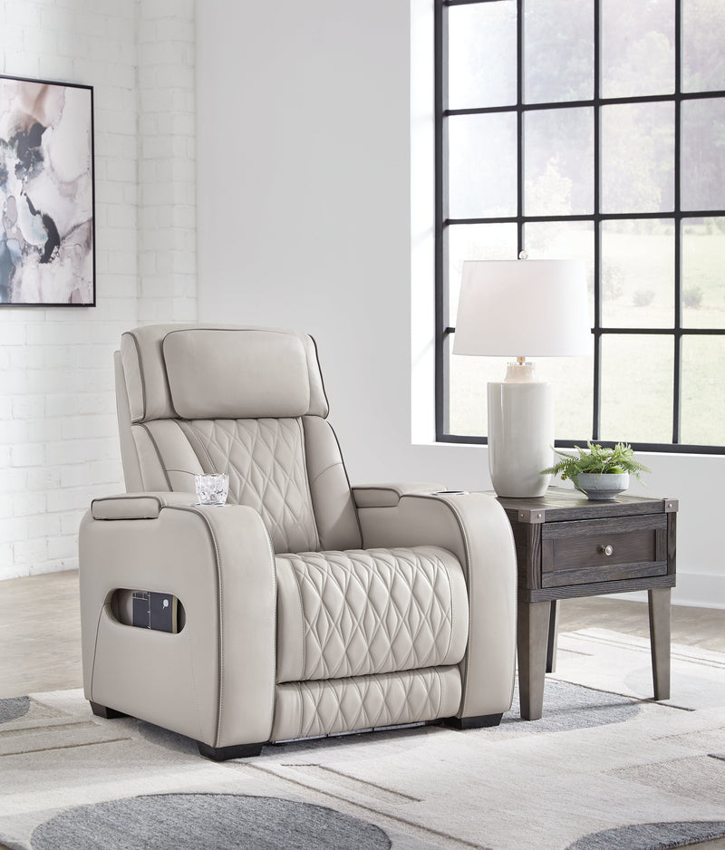 Boyington Sofa, Loveseat Recliner in Gray - DMV FurniturePower Reclining Living Room Set