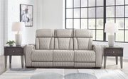 Boyington Sofa, Loveseat Recliner in Gray - DMV FurniturePower Reclining Living Room Set