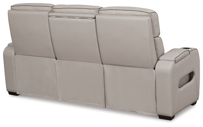 Boyington Sofa, Loveseat Recliner in Gray - DMV FurniturePower Reclining Living Room Set